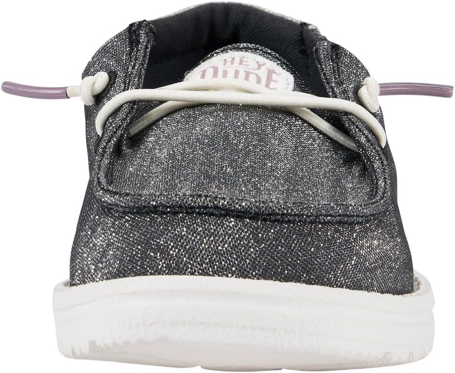 imageHEYDUDE UnisexChild Wendy Sparkle Kids LoaferCharcoal
