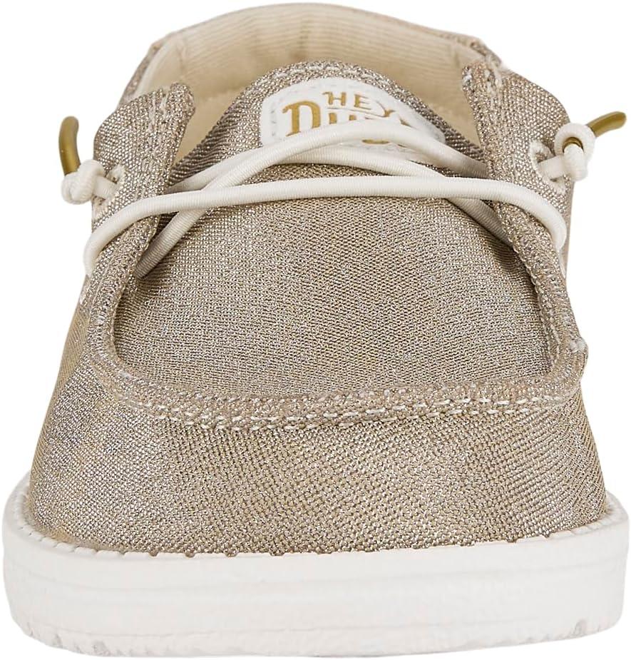 imageHEYDUDE UnisexChild Wendy Sparkle Kids LoaferGold
