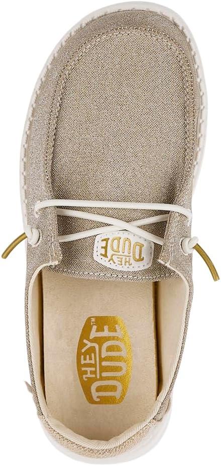 imageHEYDUDE UnisexChild Wendy Sparkle Kids LoaferGold