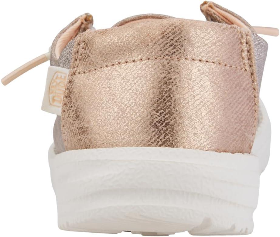 imageHEYDUDE UnisexChild Wendy Sparkle Kids LoaferRose Gold
