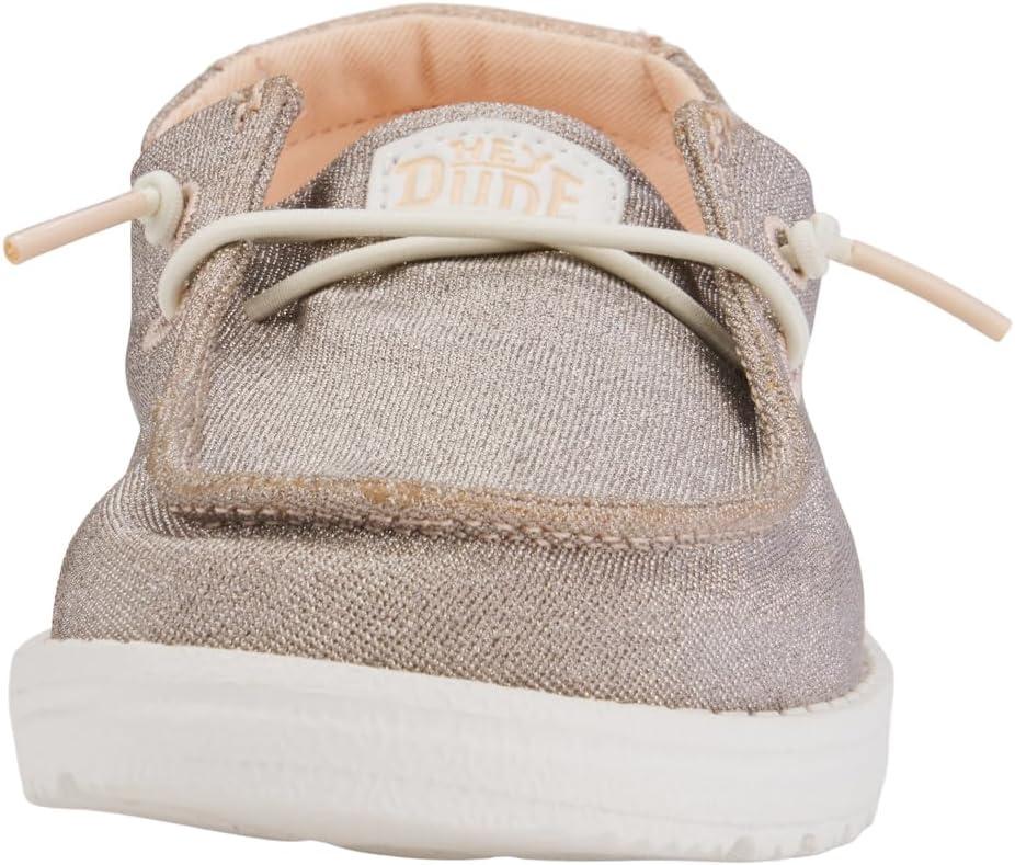 imageHEYDUDE UnisexChild Wendy Sparkle Kids LoaferRose Gold