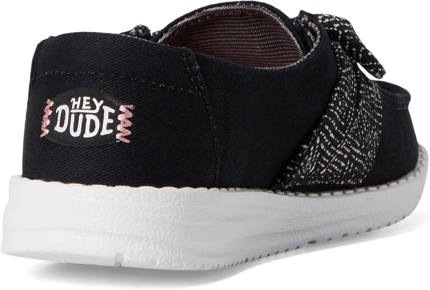 imageHEYDUDE Womens Wendy Bow Stardust Little Big Kid LoaferBlack