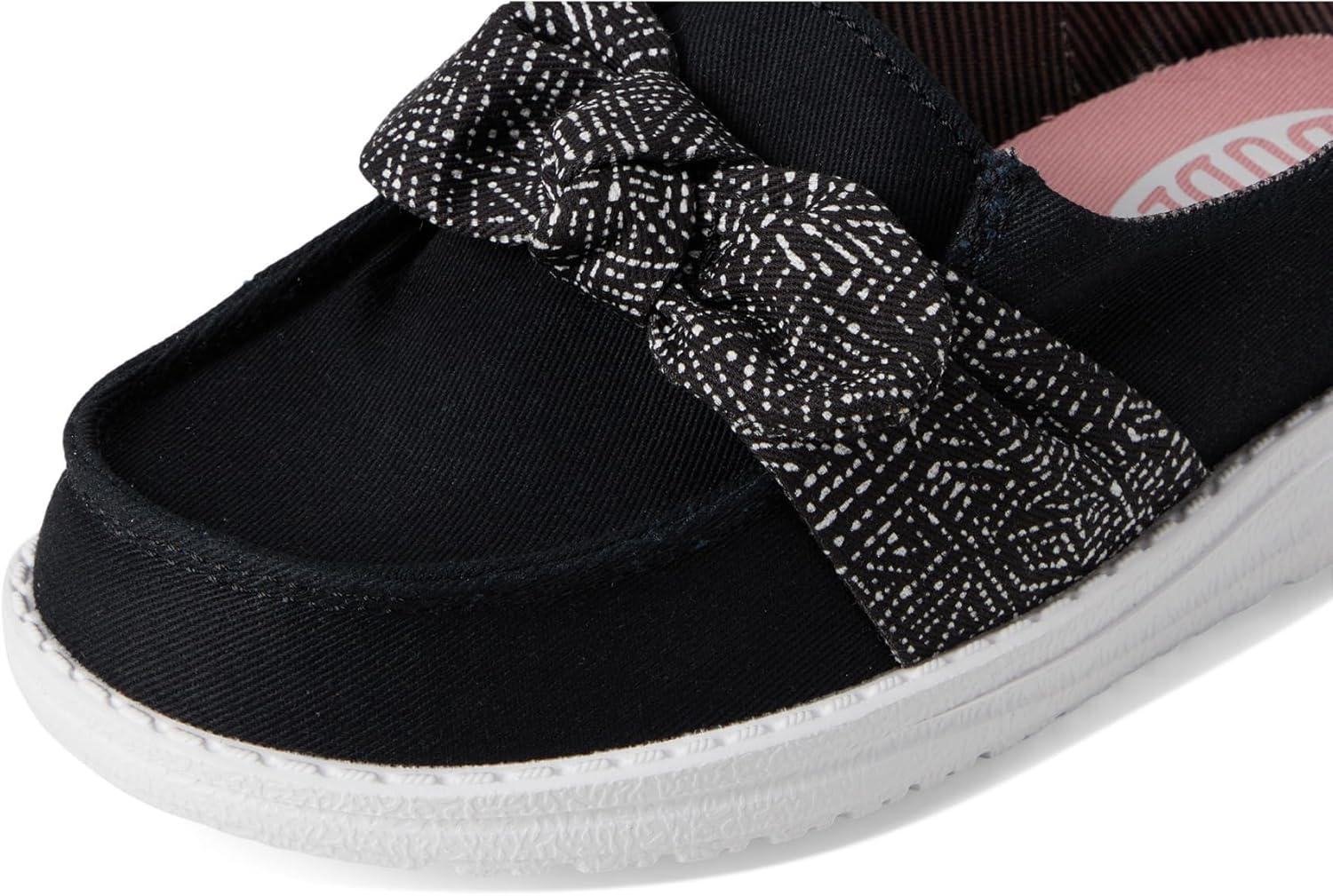 imageHEYDUDE Womens Wendy Bow Stardust Little Big Kid LoaferBlack