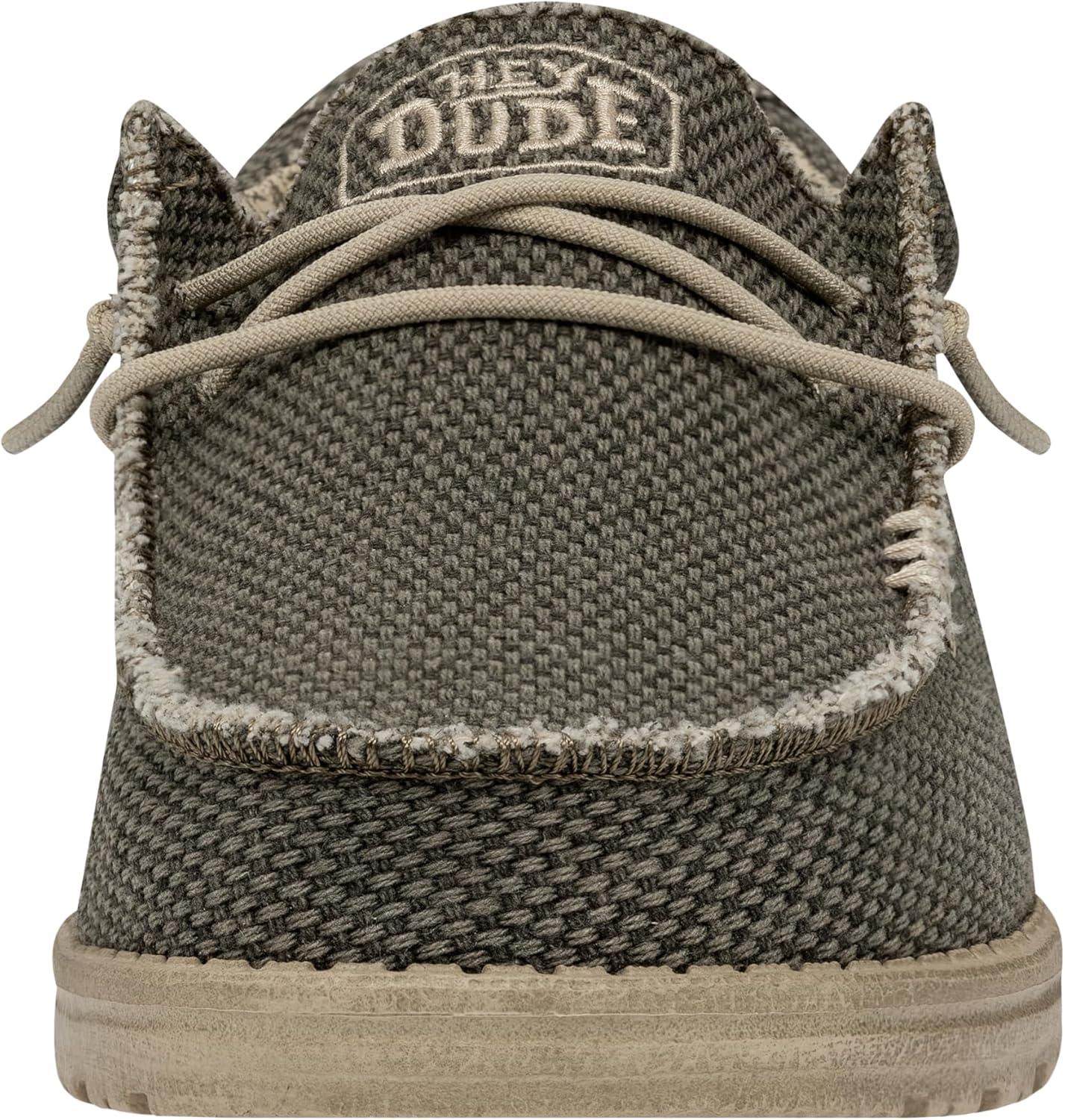 imageHEYDUDE Womens Wendy Canvas Womens Shoes Womens Slipon Loafers Comfortable ampamp LightWeightArmy