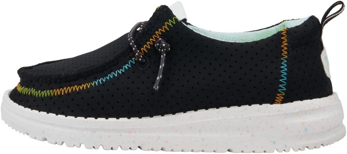 imageHEYDUDE Womens Wendy Canvas Womens Shoes Womens Slipon Loafers Comfortable ampamp LightWeightBlack