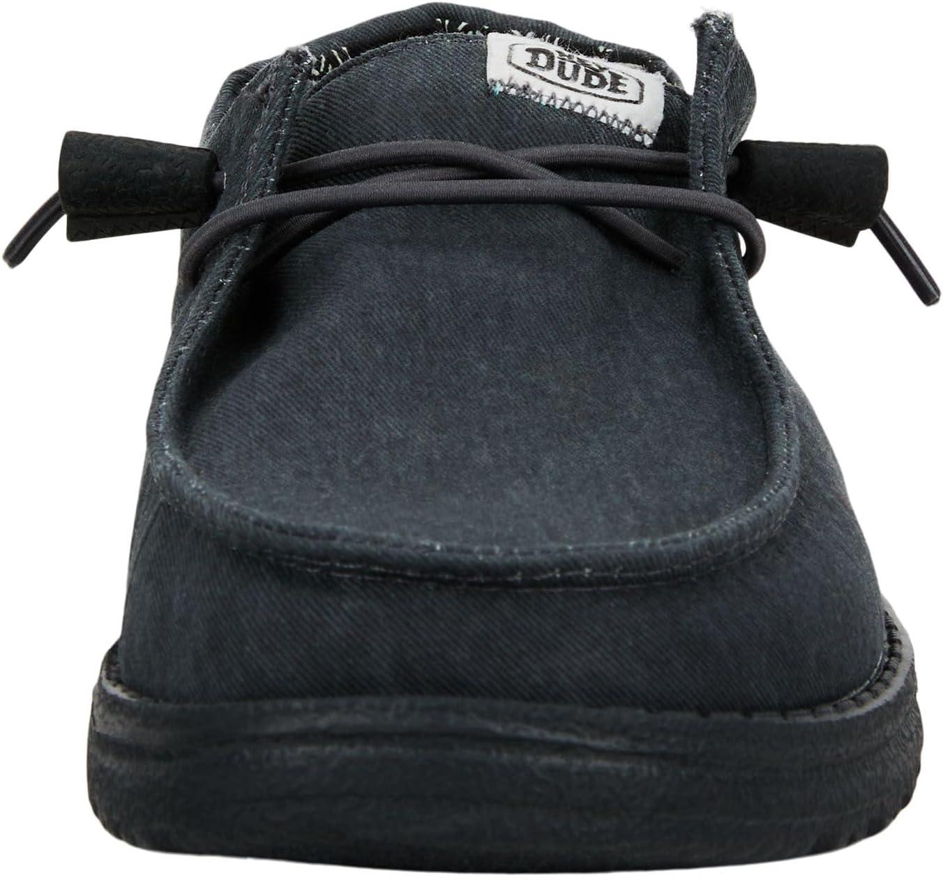 imageHEYDUDE Womens Wendy Canvas Womens Shoes Womens Slipon Loafers Comfortable ampamp LightWeightBlackBlack