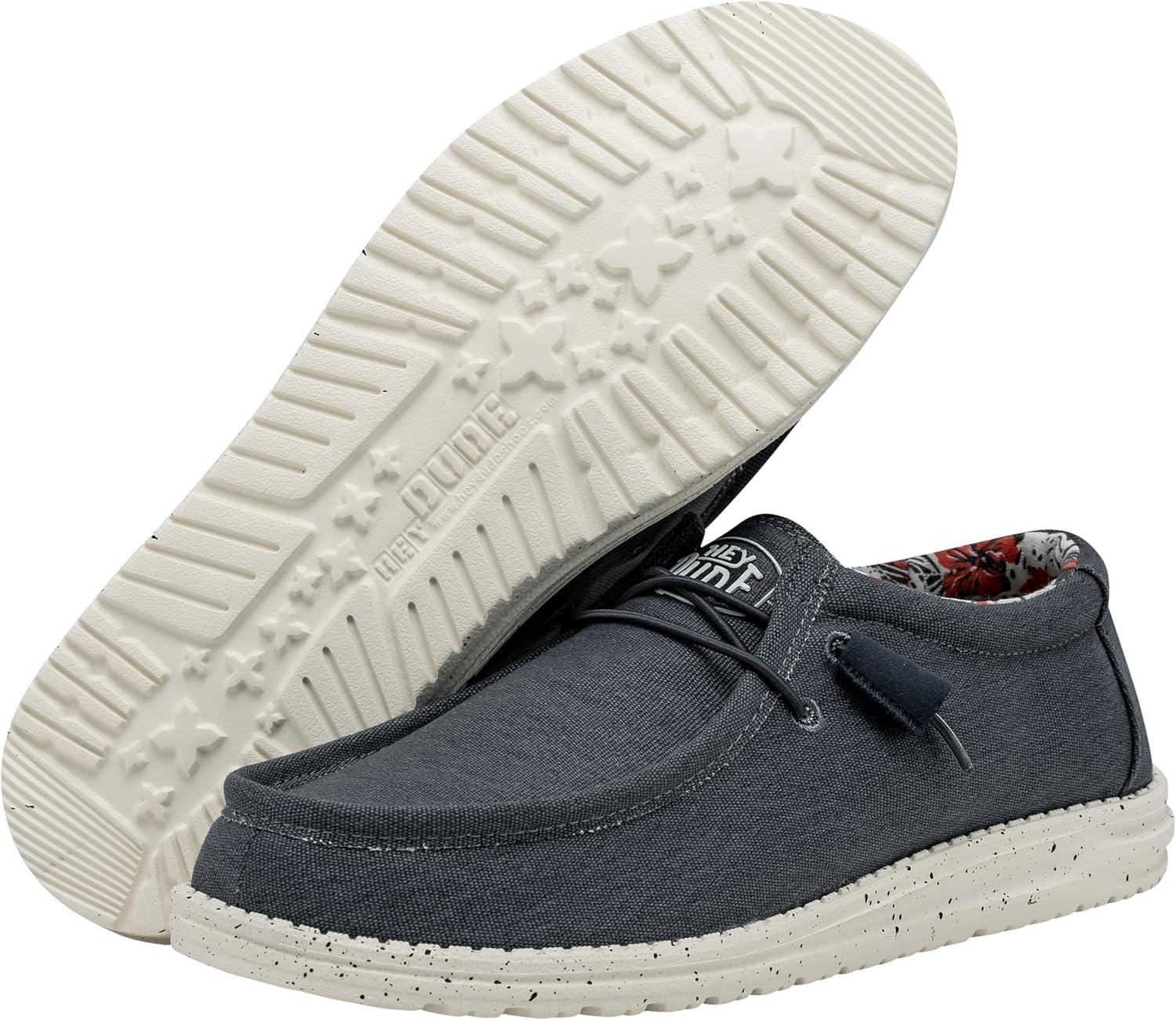 imageHEYDUDE Womens Wendy Canvas Womens Shoes Womens Slipon Loafers Comfortable ampamp LightWeightBlue