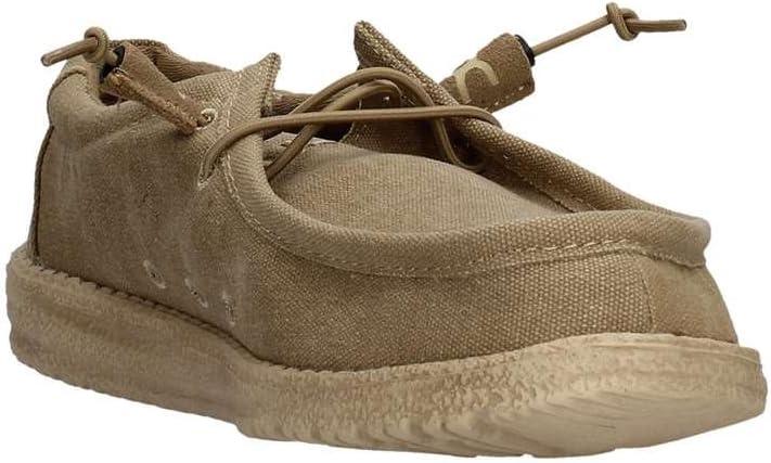 imageHEYDUDE Womens Wendy Canvas Womens Shoes Womens Slipon Loafers Comfortable ampamp LightWeightChestnut