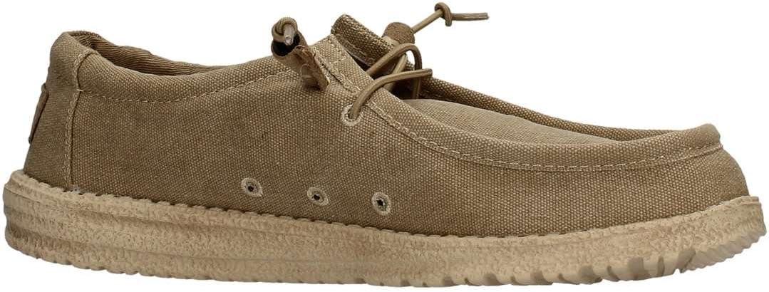 imageHEYDUDE Womens Wendy Canvas Womens Shoes Womens Slipon Loafers Comfortable ampamp LightWeightChestnut