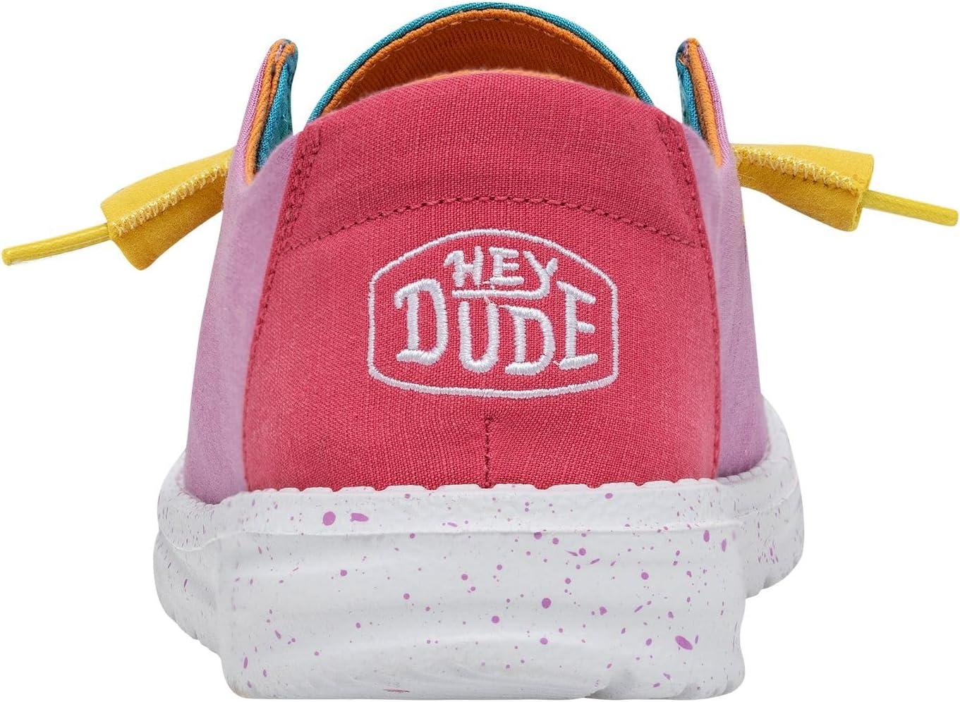 imageHEYDUDE Womens Wendy Canvas Womens Shoes Womens Slipon Loafers Comfortable ampamp LightWeightColor Block
