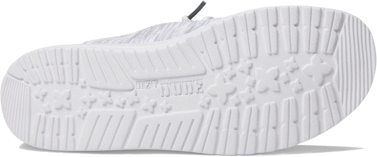 imageHEYDUDE Womens Wendy Canvas Womens Shoes Womens Slipon Loafers Comfortable ampamp LightWeightGlacier Grey Wide