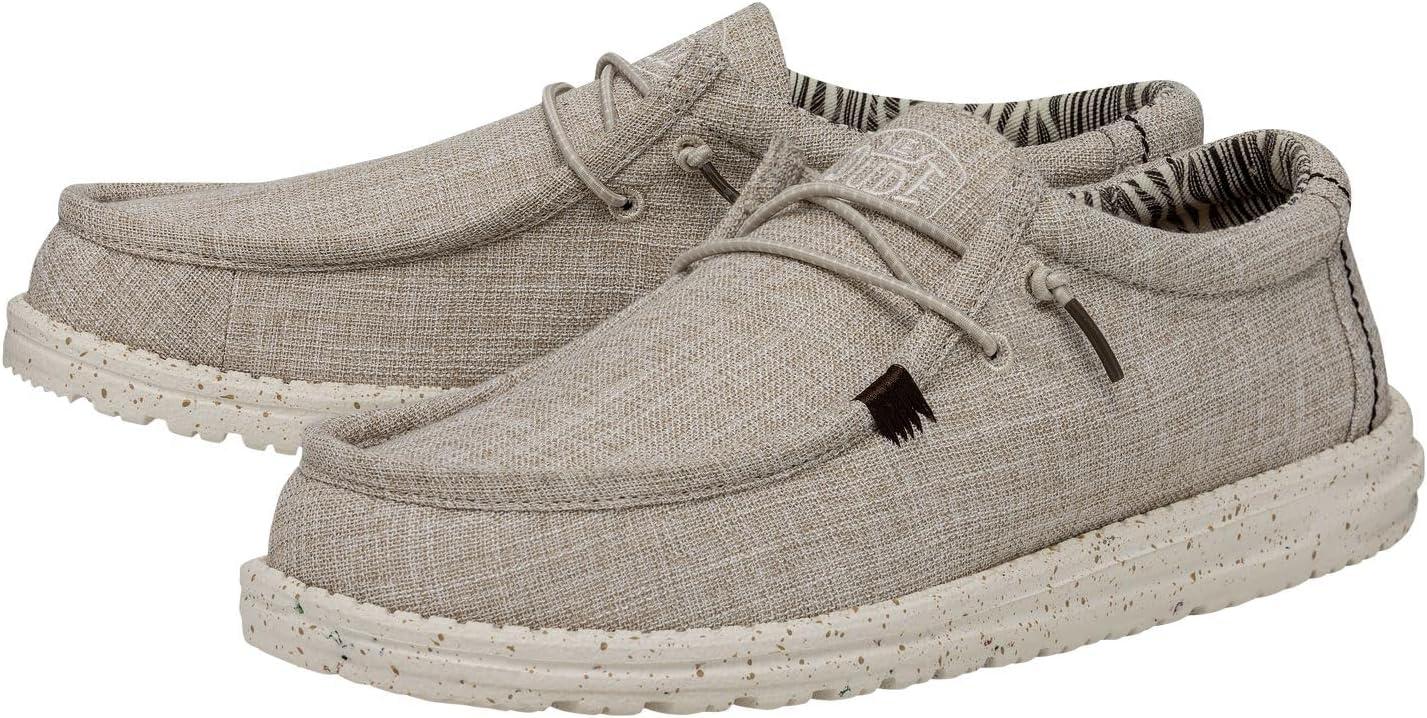 imageHEYDUDE Womens Wendy Canvas Womens Shoes Womens Slipon Loafers Comfortable ampamp LightWeightLinen Beige 2
