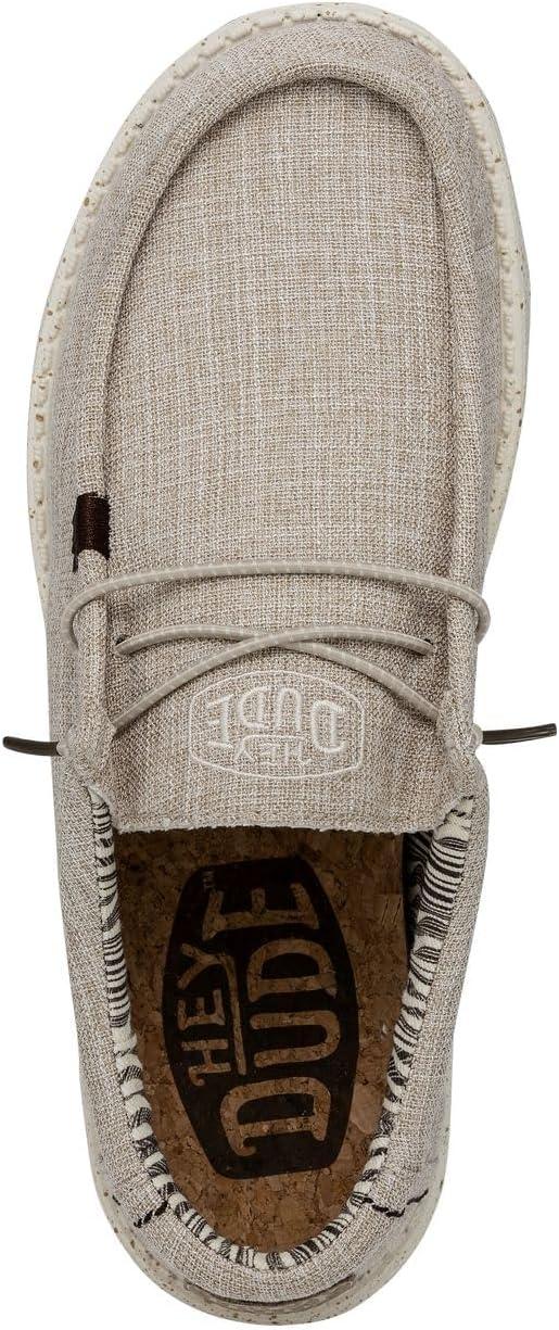 imageHEYDUDE Womens Wendy Canvas Womens Shoes Womens Slipon Loafers Comfortable ampamp LightWeightLinen Beige 2