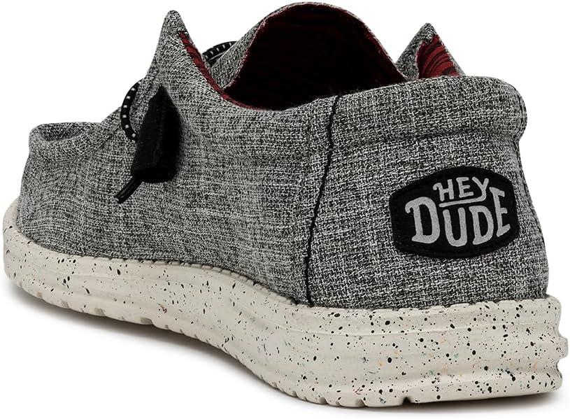imageHEYDUDE Womens Wendy Canvas Womens Shoes Womens Slipon Loafers Comfortable ampamp LightWeightLinen Black 2