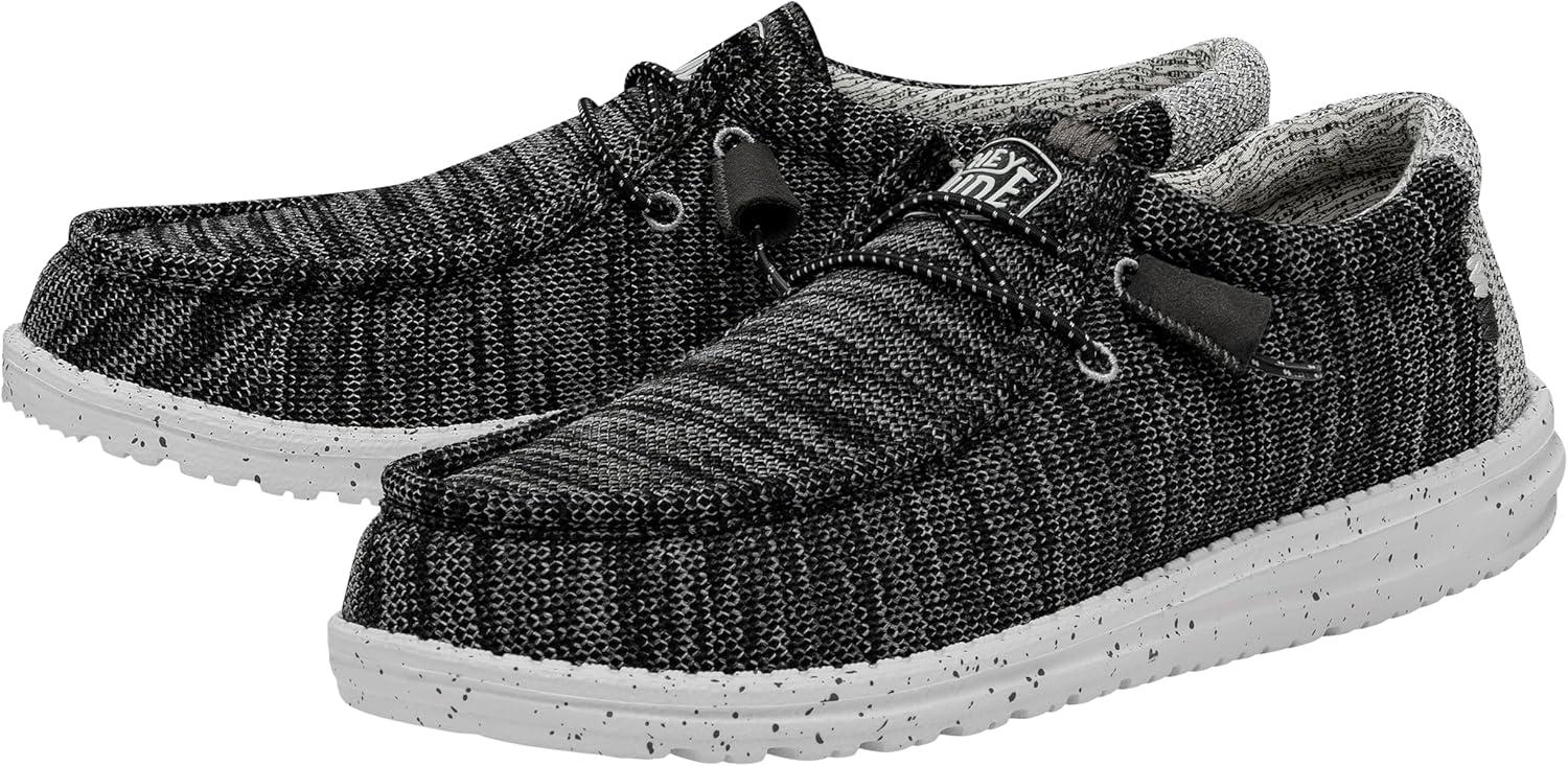 imageHEYDUDE Womens Wendy Canvas Womens Shoes Womens Slipon Loafers Comfortable ampamp LightWeightMeteorite