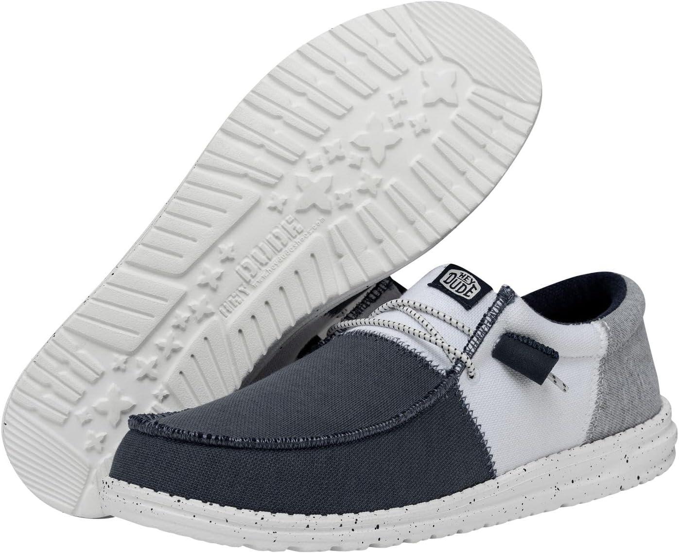 imageHEYDUDE Womens Wendy Canvas Womens Shoes Womens Slipon Loafers Comfortable ampamp LightWeightNavy