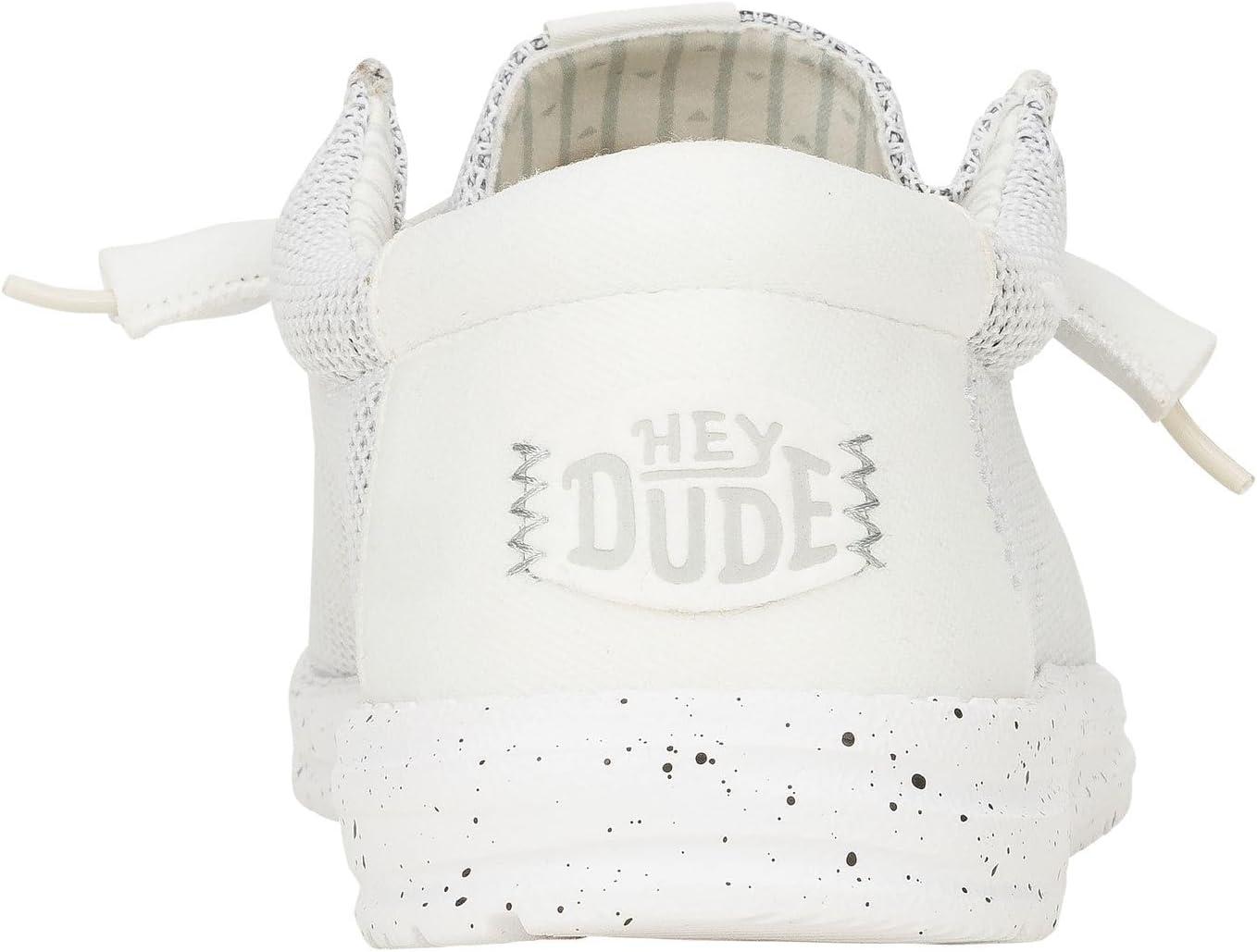 imageHEYDUDE Womens Wendy Canvas Womens Shoes Womens Slipon Loafers Comfortable ampamp LightWeightStorm White