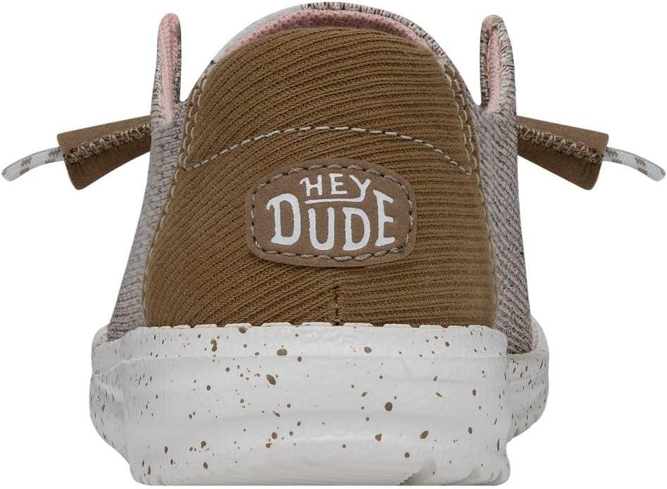 imageHEYDUDE Womens Wendy Canvas Womens Shoes Womens Slipon Loafers Comfortable ampamp LightWeightWalnut