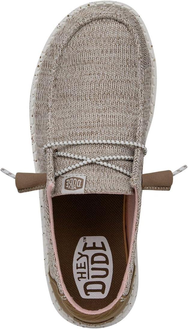 imageHEYDUDE Womens Wendy Canvas Womens Shoes Womens Slipon Loafers Comfortable ampamp LightWeightWalnut