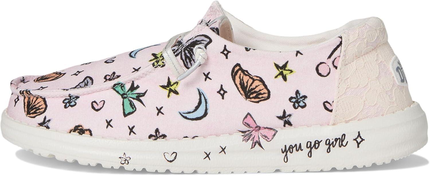 imageHEYDUDE Womens Wendy Darlin Little Big Kid SlipOnPinkMulti