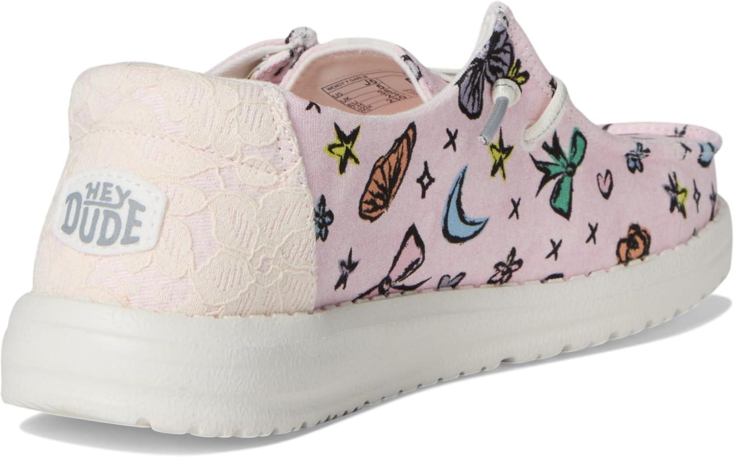 imageHEYDUDE Womens Wendy Darlin Little Big Kid SlipOnPinkMulti