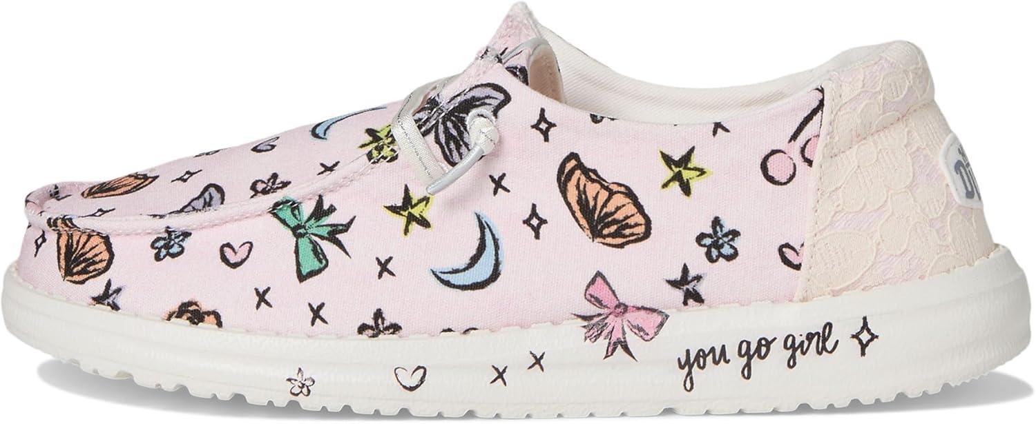 imageHEYDUDE Womens Wendy Darlin Little Big Kid SlipOnPinkMulti