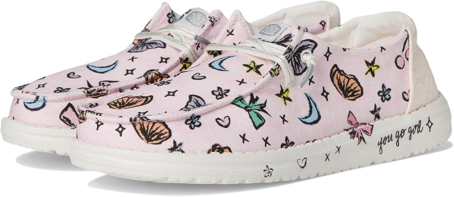 imageHEYDUDE Womens Wendy Darlin Little Big Kid SlipOnPinkMulti