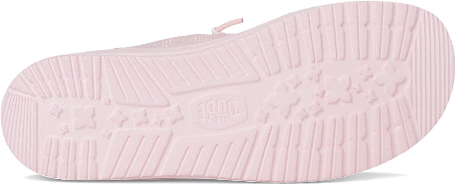 imageHEYDUDE Womens Wendy Funk Shoelry Little Big Kid SlipOnLight Pink