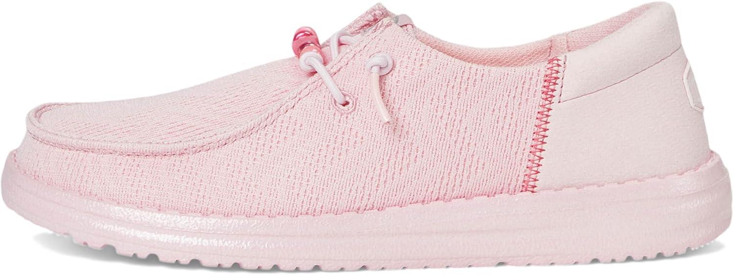 imageHEYDUDE Womens Wendy Funk Shoelry Little Big Kid SlipOnLight Pink
