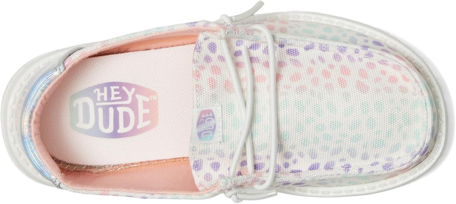 imageHEYDUDE Womens Wendy Iridescent Leo Little Big Kid LoaferWhiteMulti