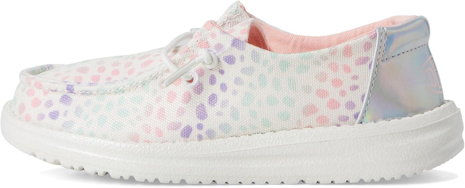 imageHEYDUDE Womens Wendy Iridescent Leo Little Big Kid LoaferWhiteMulti