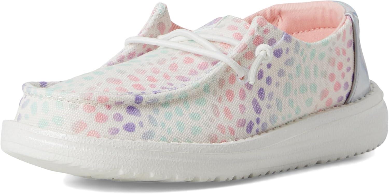 imageHEYDUDE Womens Wendy Iridescent Leo Little Big Kid LoaferWhiteMulti