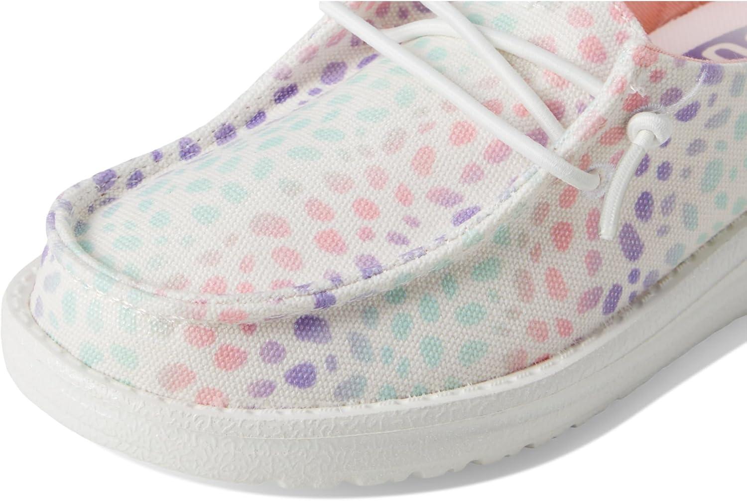 imageHEYDUDE Womens Wendy Iridescent Leo Little Big Kid LoaferWhiteMulti