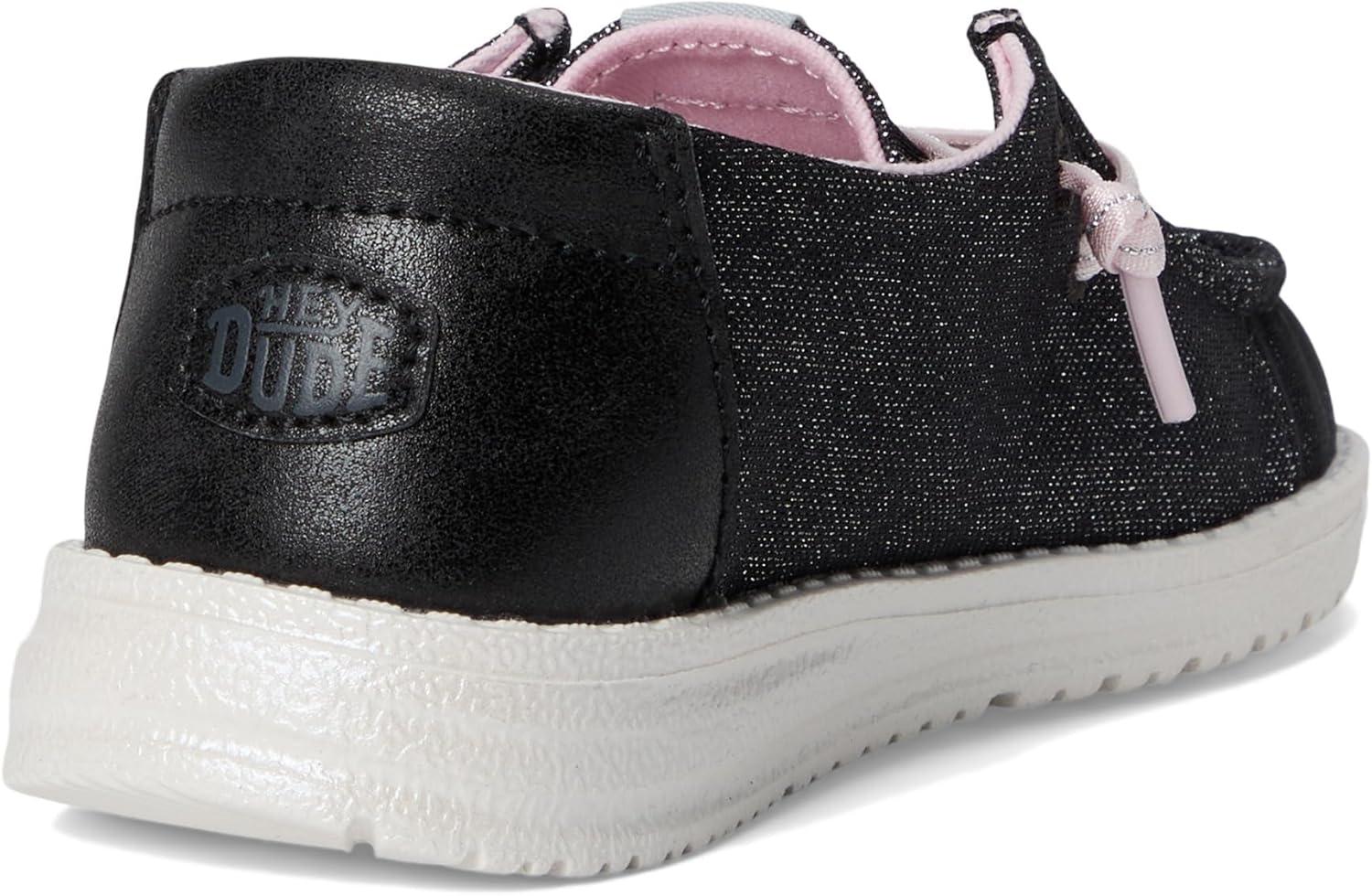 imageHEYDUDE Womens Wendy Shimmer Flower Toddler SlipOnCharcoal