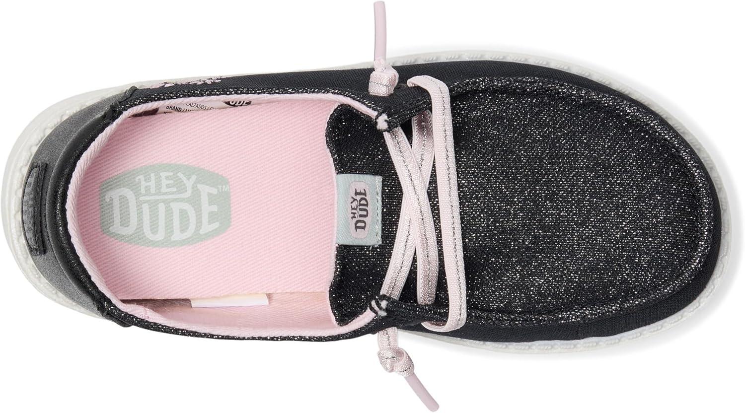 imageHEYDUDE Womens Wendy Shimmer Flower Toddler SlipOnCharcoal