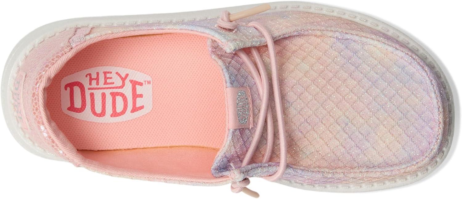 imageHey Dude Girls Wendy Iridescent Leo Little Big Kid LoaferCoral PinkMulti