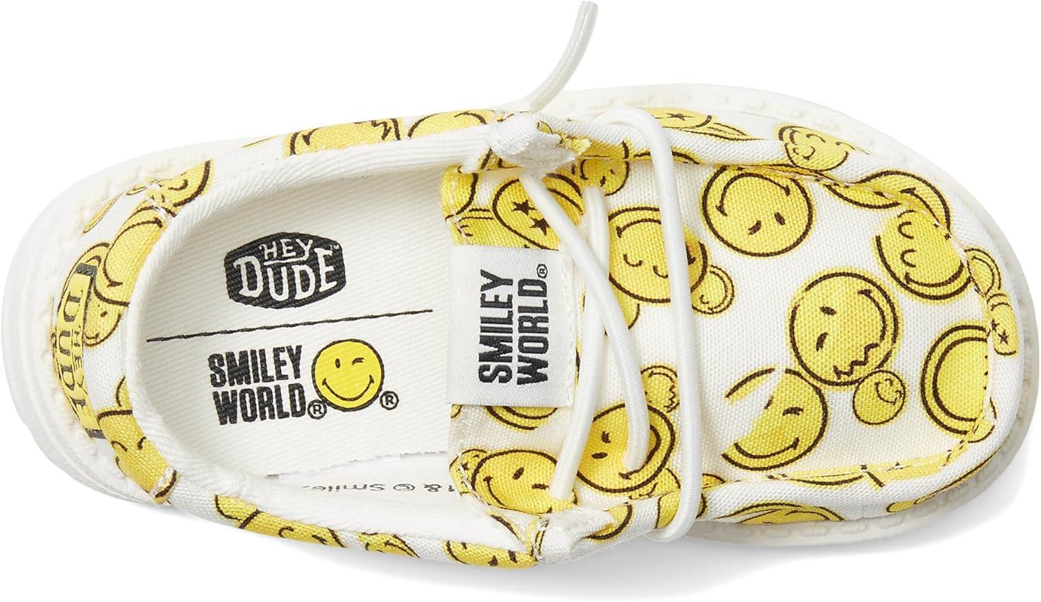 imageHey Dude Girls Wendy Smiley Little Big Kid LoaferWhiteYellow
