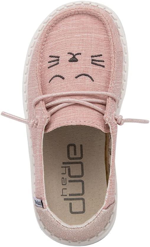 imageHey Dude Girls Wendy Youth Multiple Sizes ampamp Colors  Girls Shoes  Girls Lace Up Loafers  Lightweight ampamp ComfortableSparkling Kitty