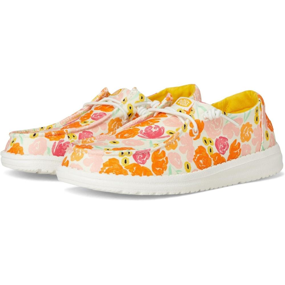 imageHEYDUDE Girls Wendy Mothers Day Little Big Kid LoaferPetal PinkMulti