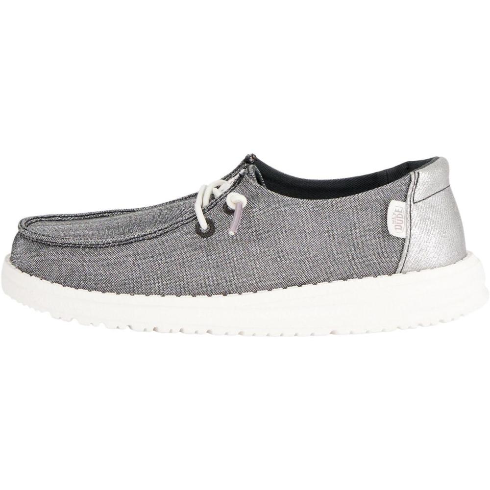 imageHEYDUDE UnisexChild Wendy Sparkle Kids LoaferCharcoal
