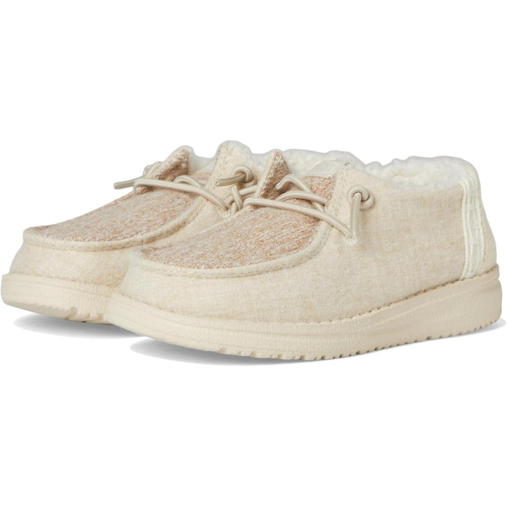 imageHEYDUDE Womens Wendy Brushed Cozy Toddler LoaferIvory