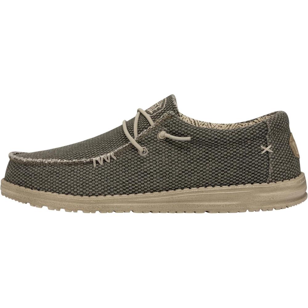 imageHEYDUDE Womens Wendy Canvas Womens Shoes Womens Slipon Loafers Comfortable ampamp LightWeightArmy