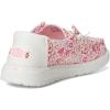 imageHEYDUDE Girls Wendy Watercolor Hearts Little Big Kid LoaferPinkWhite