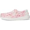 imageHEYDUDE Girls Wendy Watercolor Hearts Little Big Kid LoaferPinkWhite