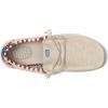 imageHEYDUDE Womens Wendy Canvas Womens Shoes Womens Slipon Loafers Comfortable ampamp LightWeightOffwhite Patriotic