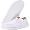 imageHEYDUDE Womens Wendy Canvas Womens Shoes Womens Slipon Loafers Comfortable ampamp LightWeightWhite