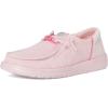imageHEYDUDE Womens Wendy Funk Shoelry Little Big Kid SlipOnLight Pink