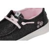 imageHEYDUDE Womens Wendy Shimmer Flower Toddler SlipOnCharcoal