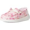 imageHey Dude Girls Wendy Watercolor Hearts Little Big Kid LoaferPinkWhite