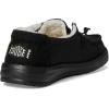 imageHey Dude Kids Wendy Brushed Cozy Little KidBig Kid  Loafers for Kids  Canvas Upper  Cotton LiningBlackBlack